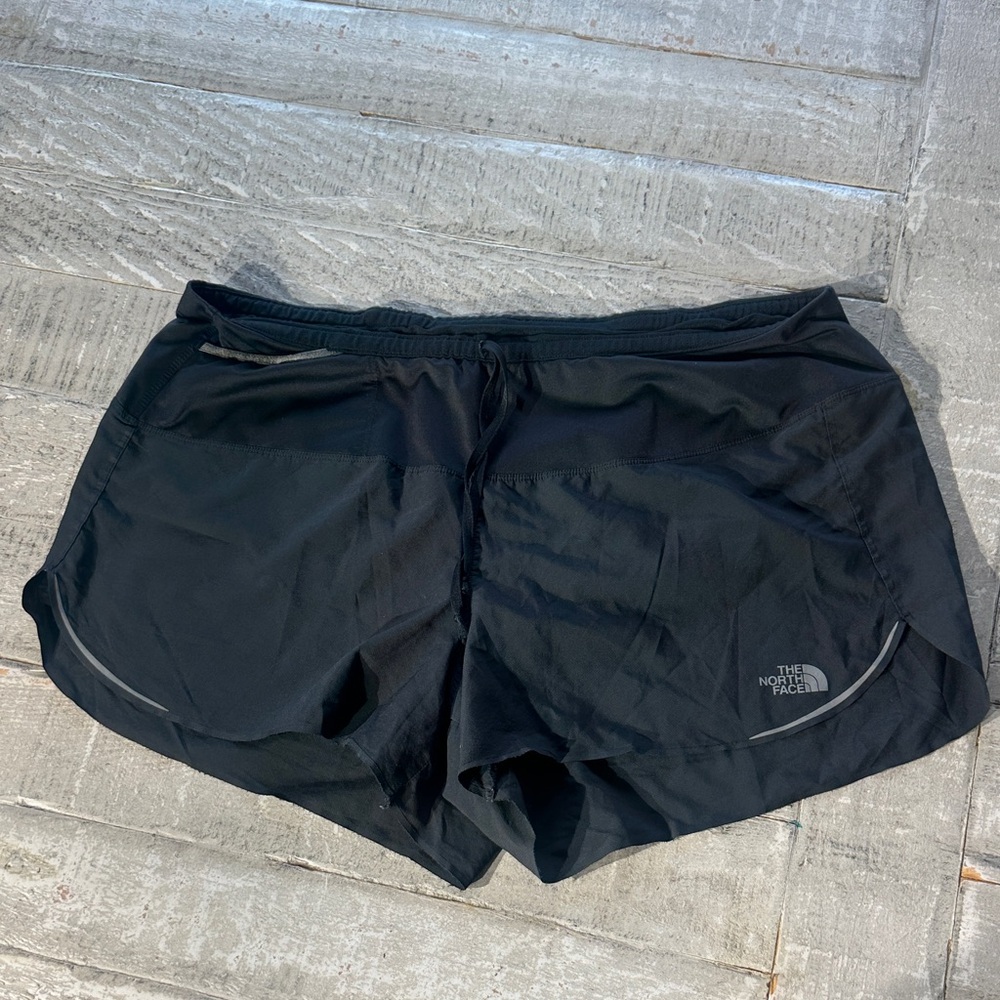 The North Face Women’s Black Athletic Running Shorts Lined Brief FlashDry Sz XL